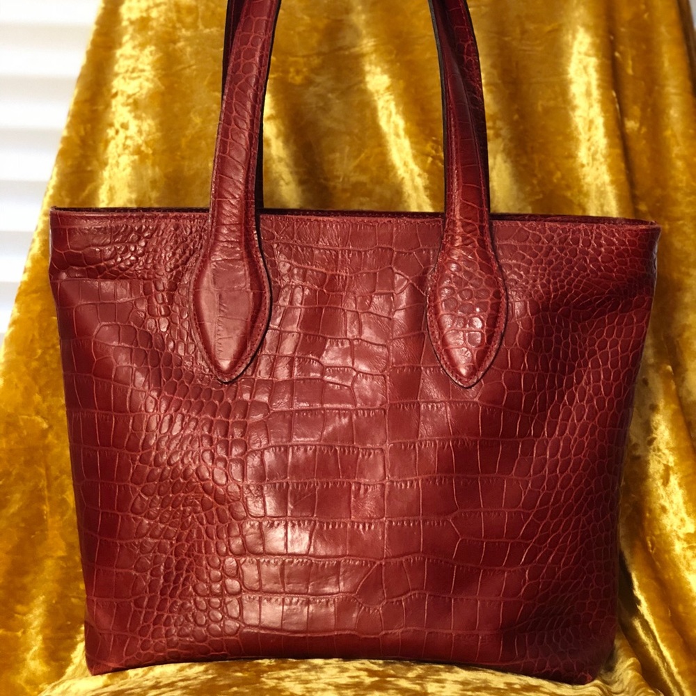 Saks Fifth Avenue Red Shoulder Bag Purse